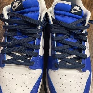 Nike White and Blue Athletic Shoes